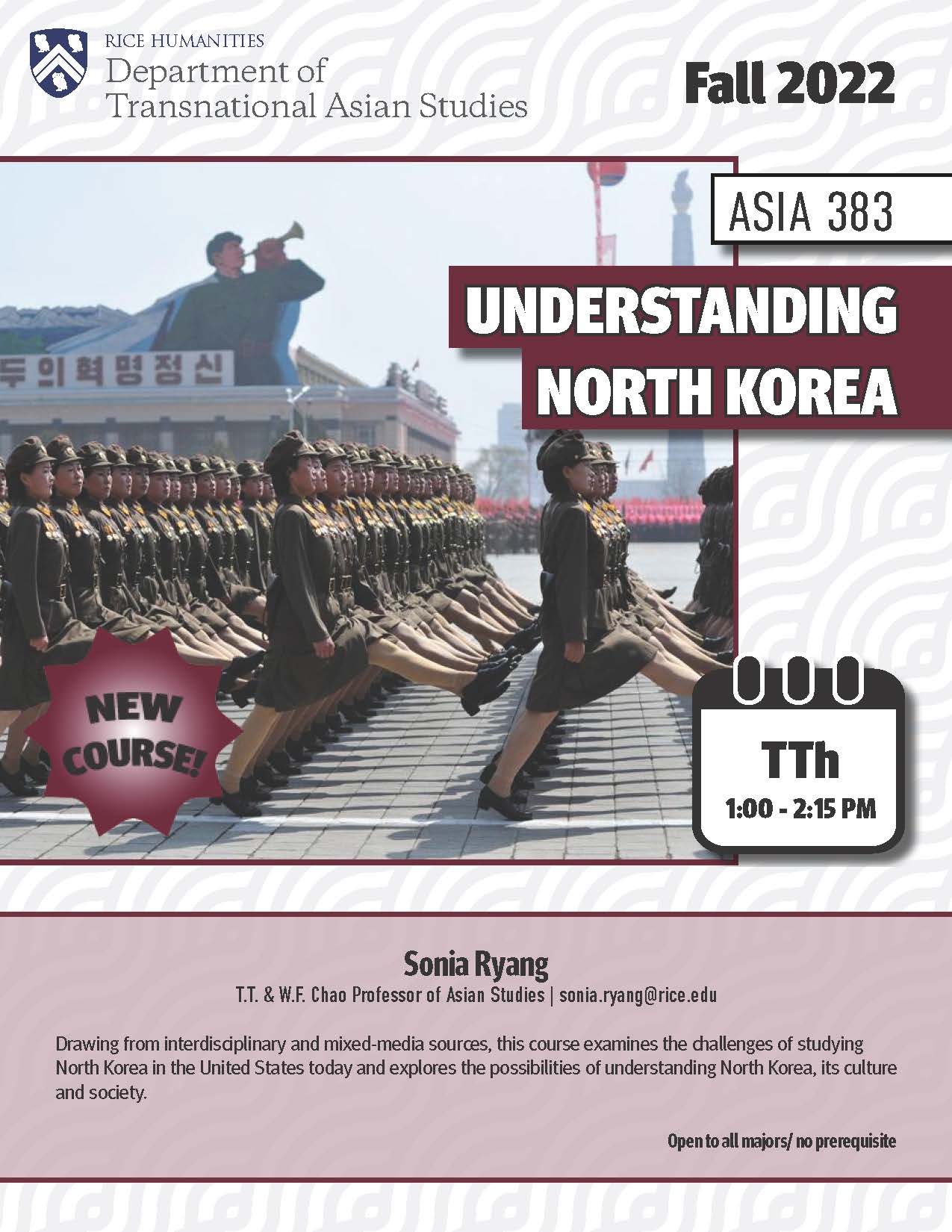 ASIA 383 course flyer