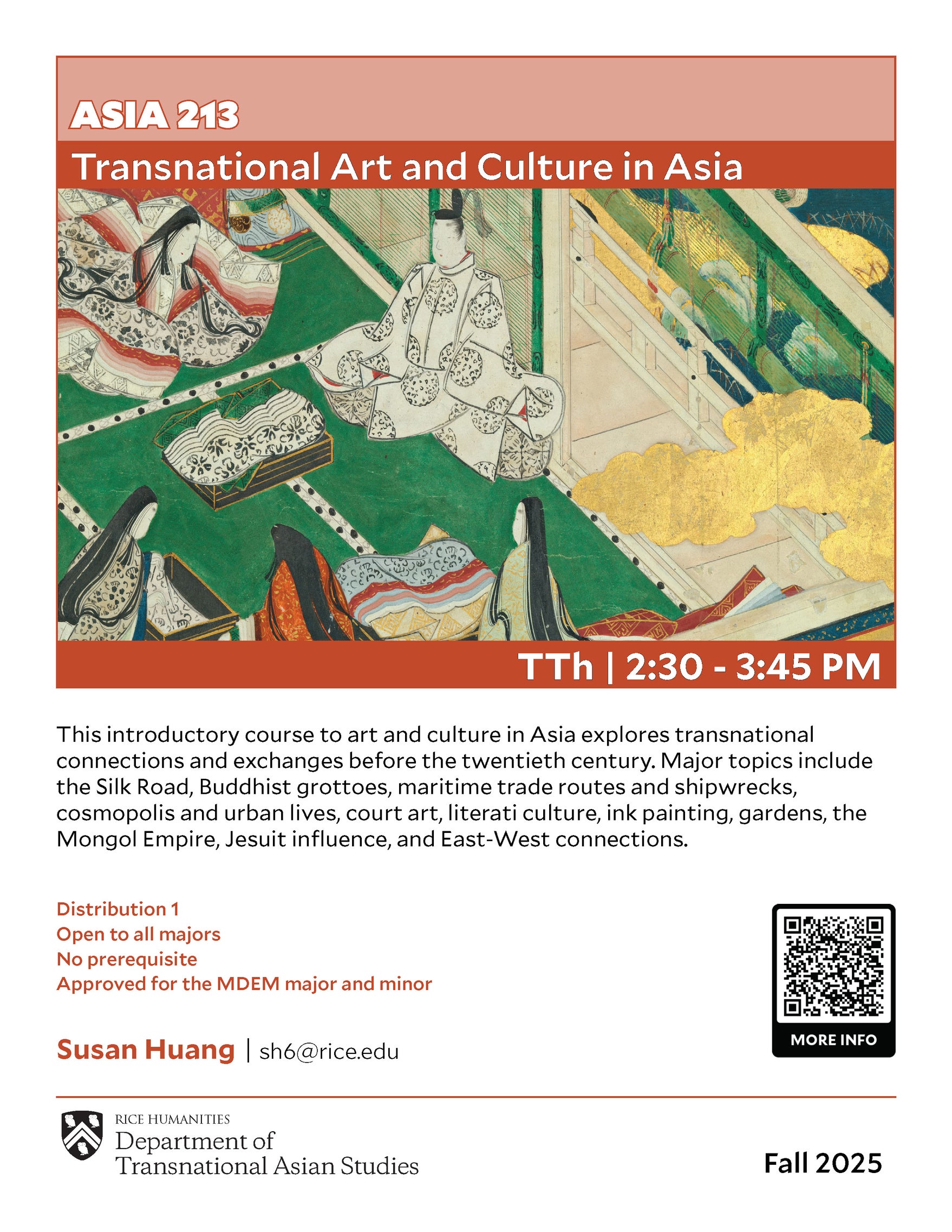 ASIA 213 course flyer
