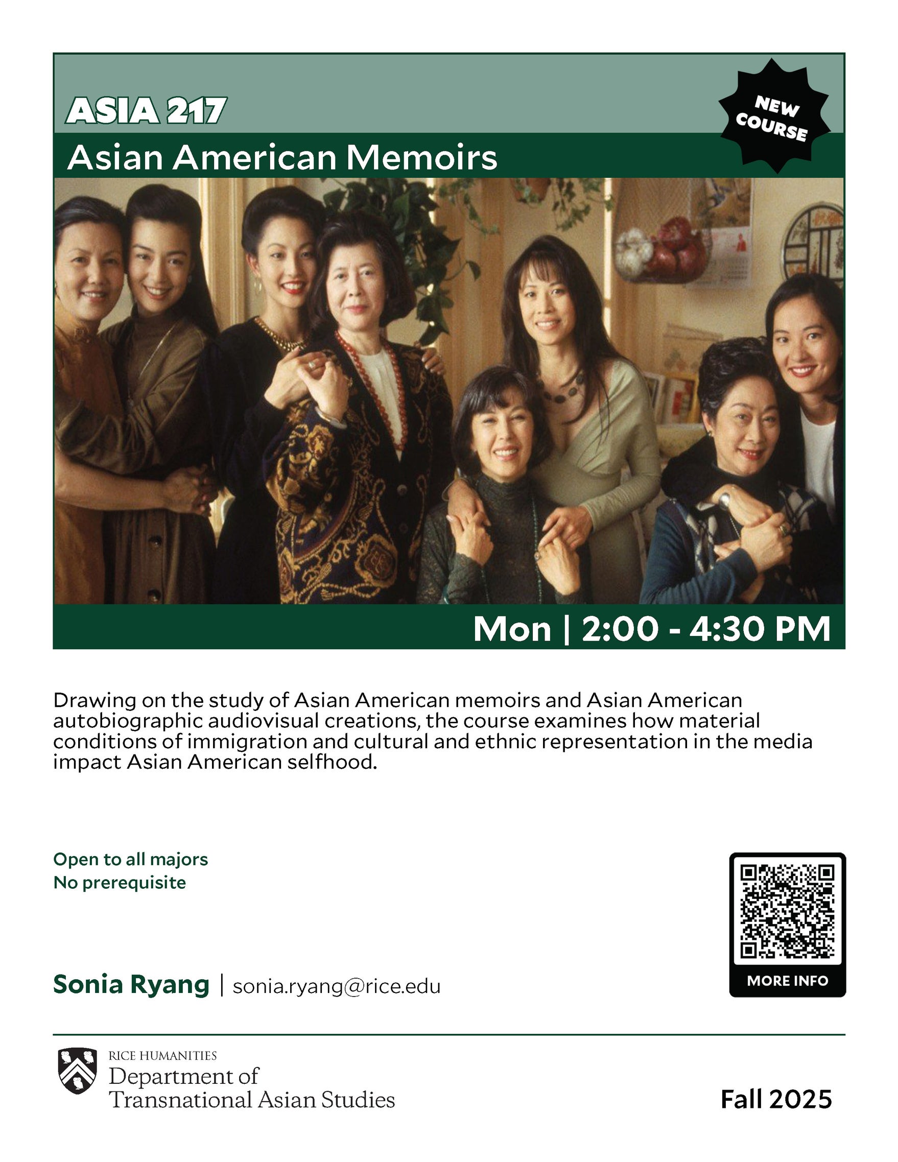 ASIA 217 course flyer