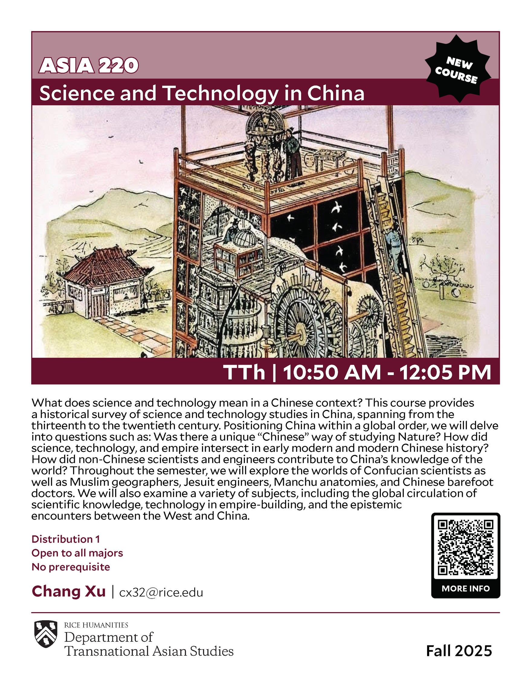 ASIA 220 course flyer