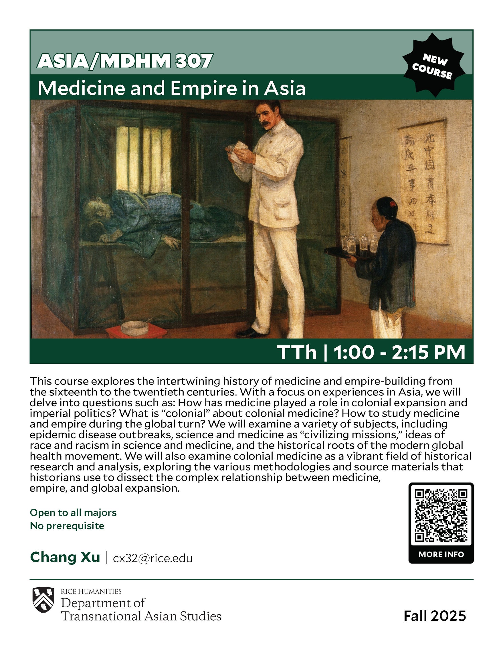 ASIA 307 course flyer