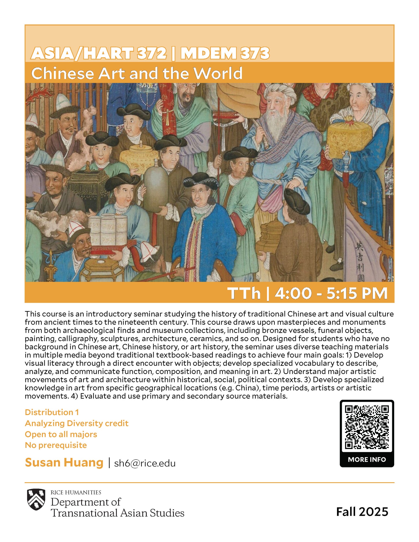 ASIA 372 course flyer