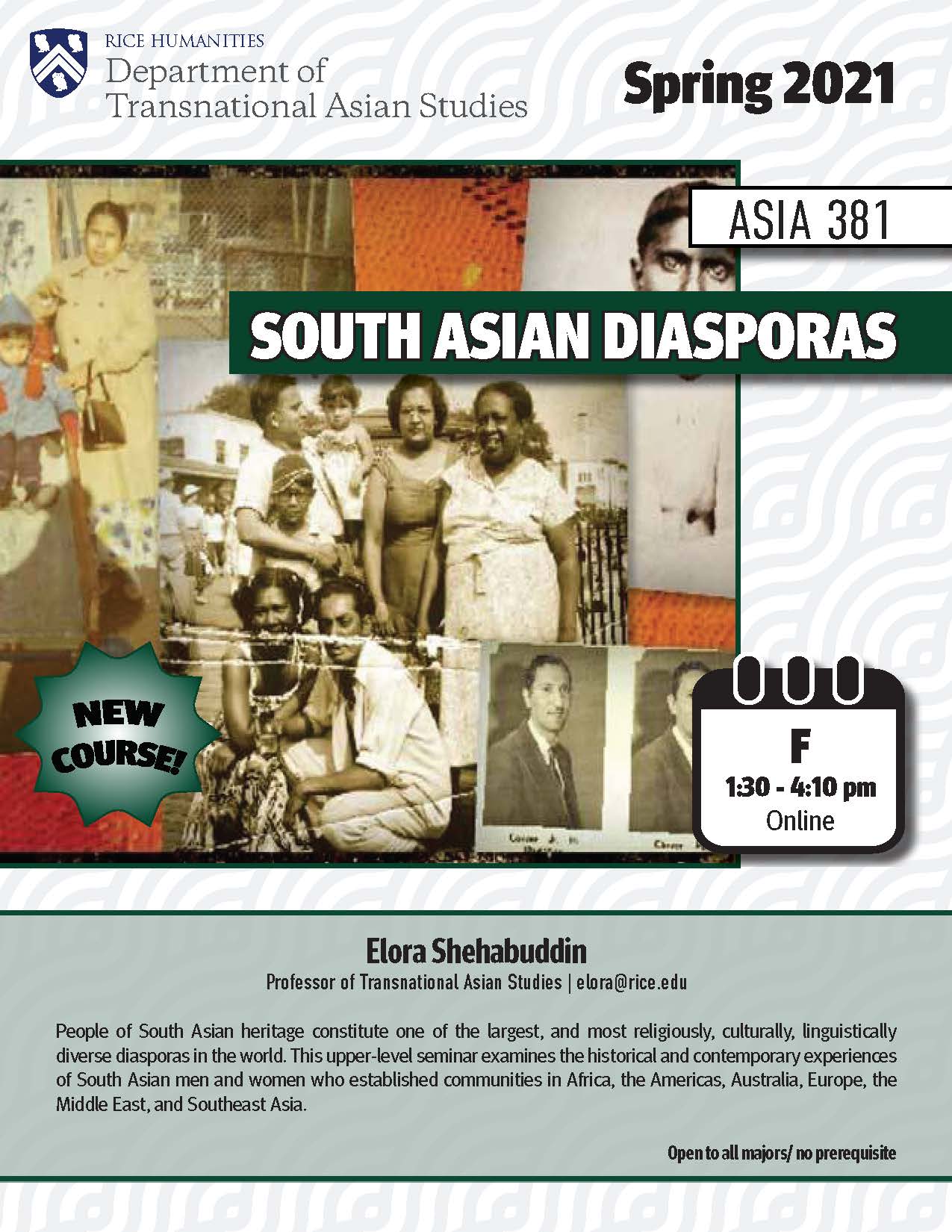 ASIA 381 course flyer
