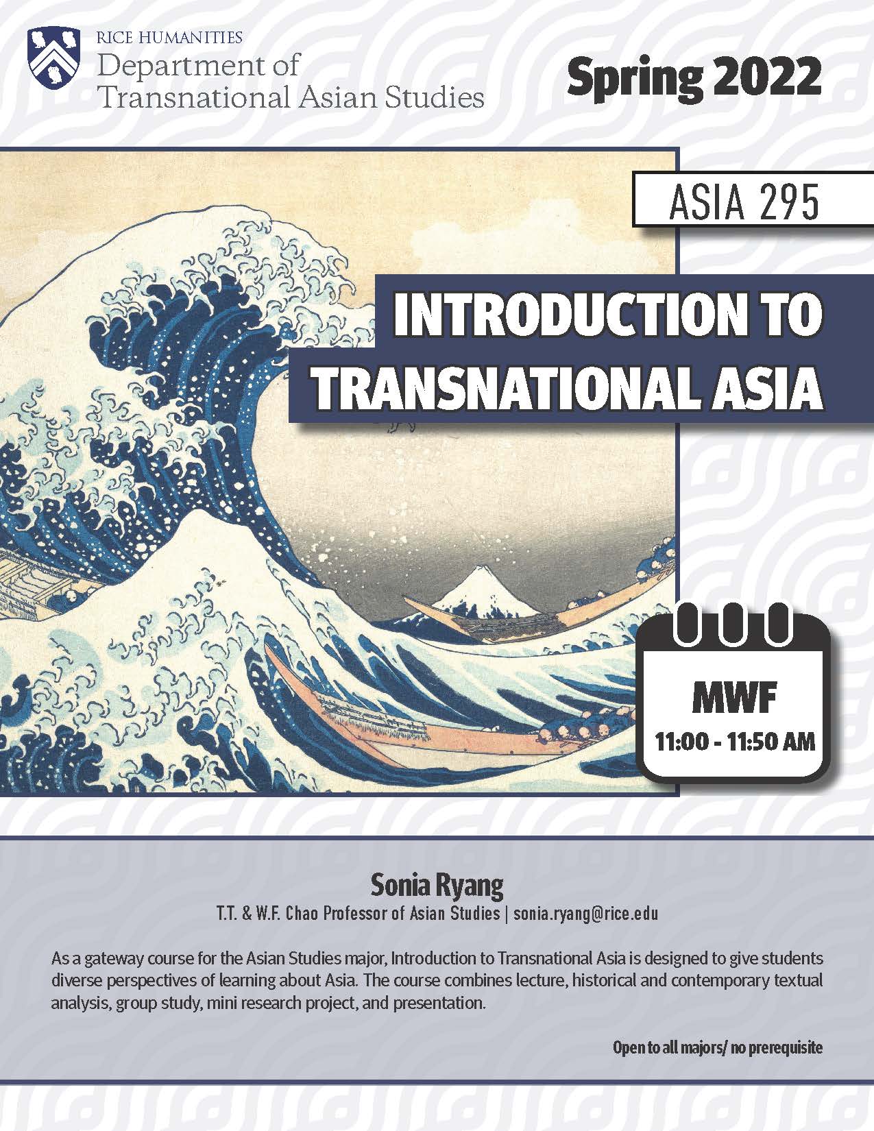 ASIA 295 course flyer