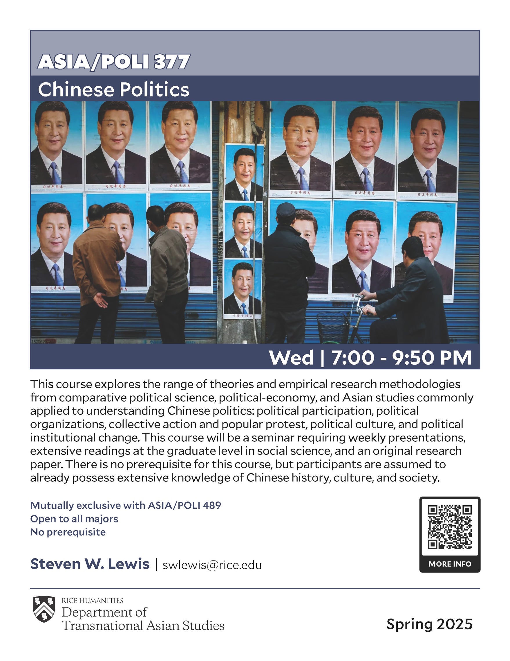 ASIA 377 course flyer