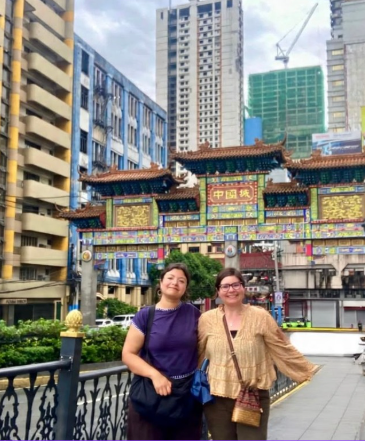 Laura Vázquez Arreguín sightseeing in Manila