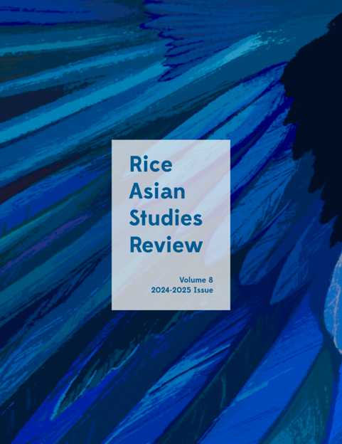 Journal Cover: Rice Asian Studies Review Volume 8