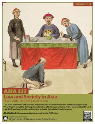 ASIA 233 course flyer